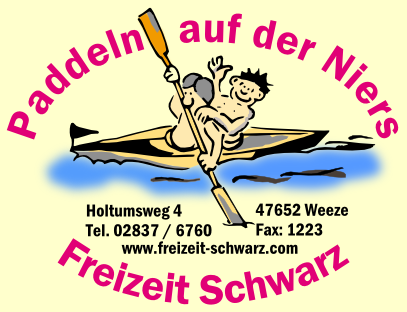 Paddeln mit Freizeit Schwarz, Weeze (Logo)